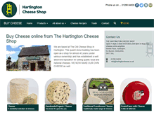 Tablet Screenshot of hartingtoncheeseshop.co.uk